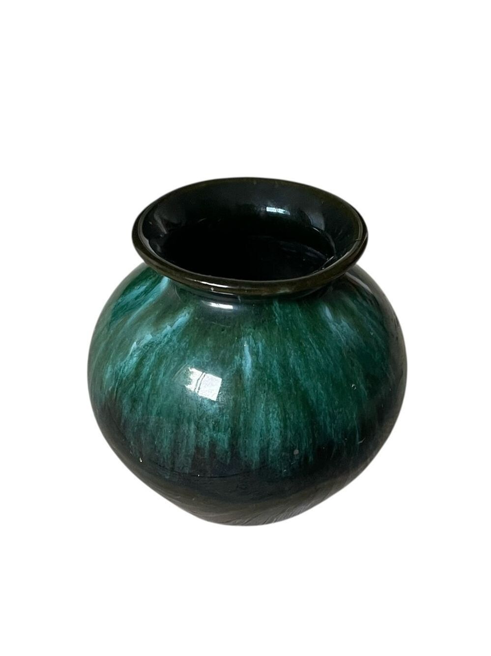 BLUE MOUNTAIN POTTERY Vintage Handmade Ceramic Vase Te Black